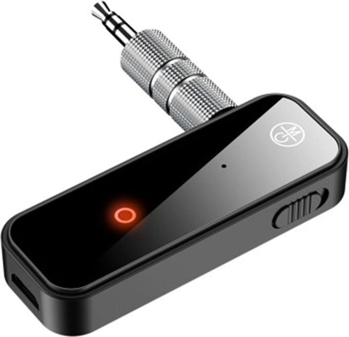 DrPhone OZ2 – 2 In 1 RX/TX Transmitter - Bluetooth 5.0 - Draadloze Zender En Ontvanger – Multifunctioneel – Zwart