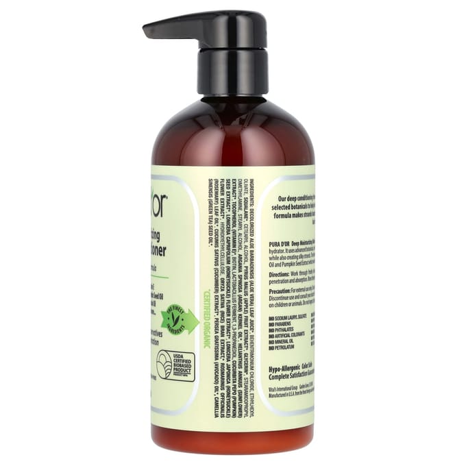 PURA D’OR Biotin Conditioner 473ML – Hydraterende Conditioner voor Droog & Beschadigd Haar – Met Arganolie & Vitamine E