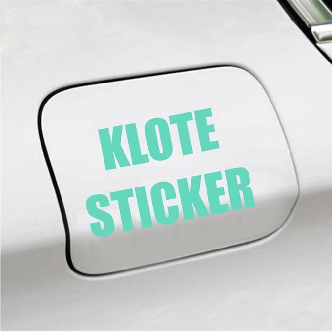 Bumpersticker - Klote Sticker - 8,2 X 12,7 - Mint
