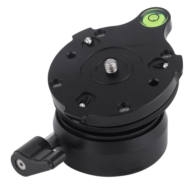 Statiefkop DY‑60N Statief Nivelleringsbasis Nivelleerder Instelplaat voor DSLR-camera black