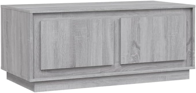 Salontafel Hout met Uitsnijding 102x50x44 cm Sonoma Eiken Grijs