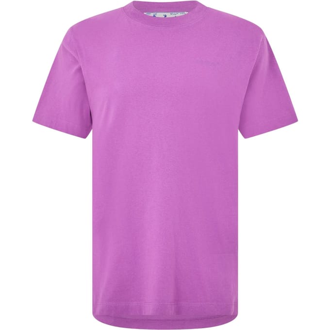 Off White Heren Grafisch T-Shirt (Orchidee)