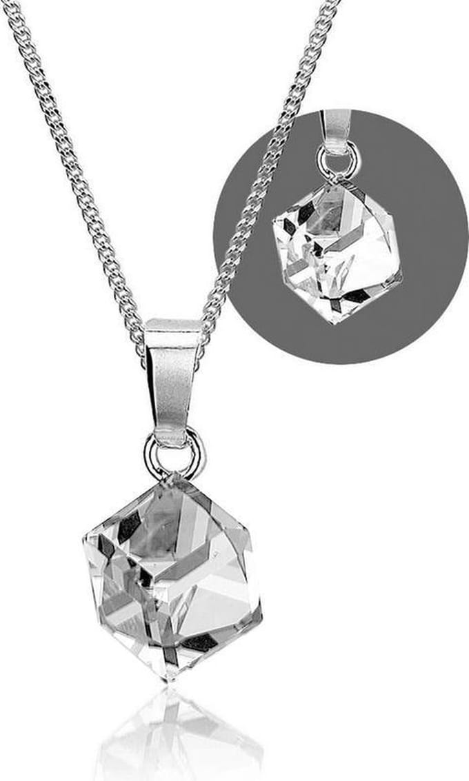 Montebello Ketting Prospero - 925 Zilver - Swarovski - 8mm - 42cm