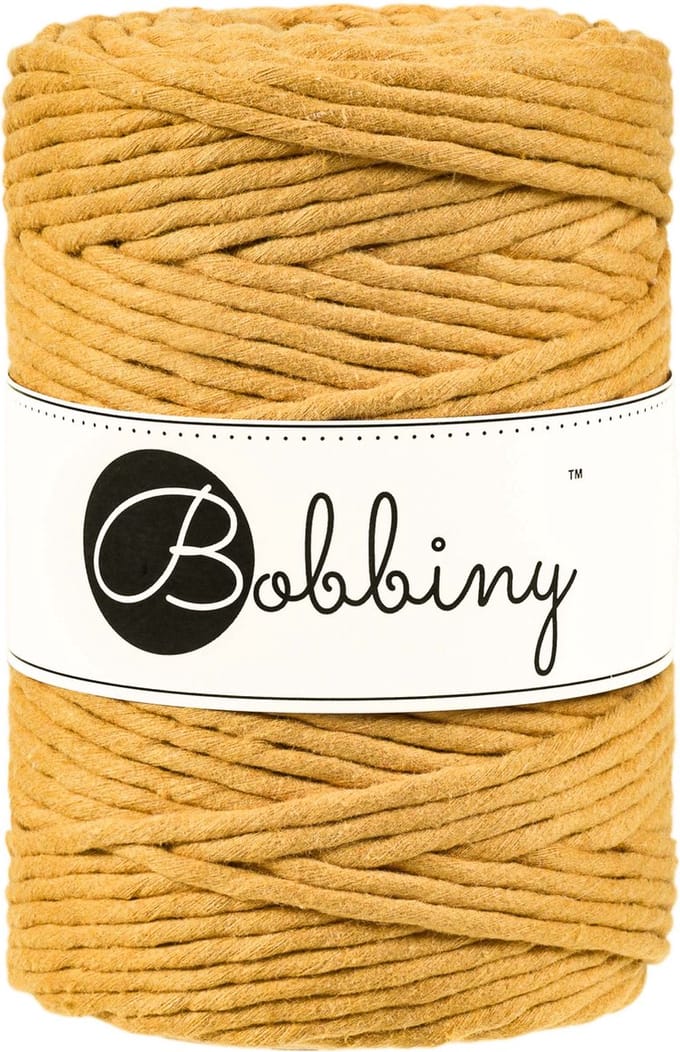 Bobbiny Macrame 5 mm - Mustard