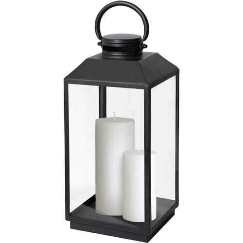 KS Verlichting Newport Windlicht Zwart Medium