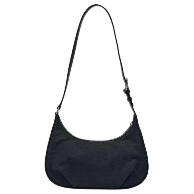 Sac bandoulière MLB Basic Rétro en nylon pour femme Noir 3ABQVN16N-50BKS Basic Set (Bag) gray