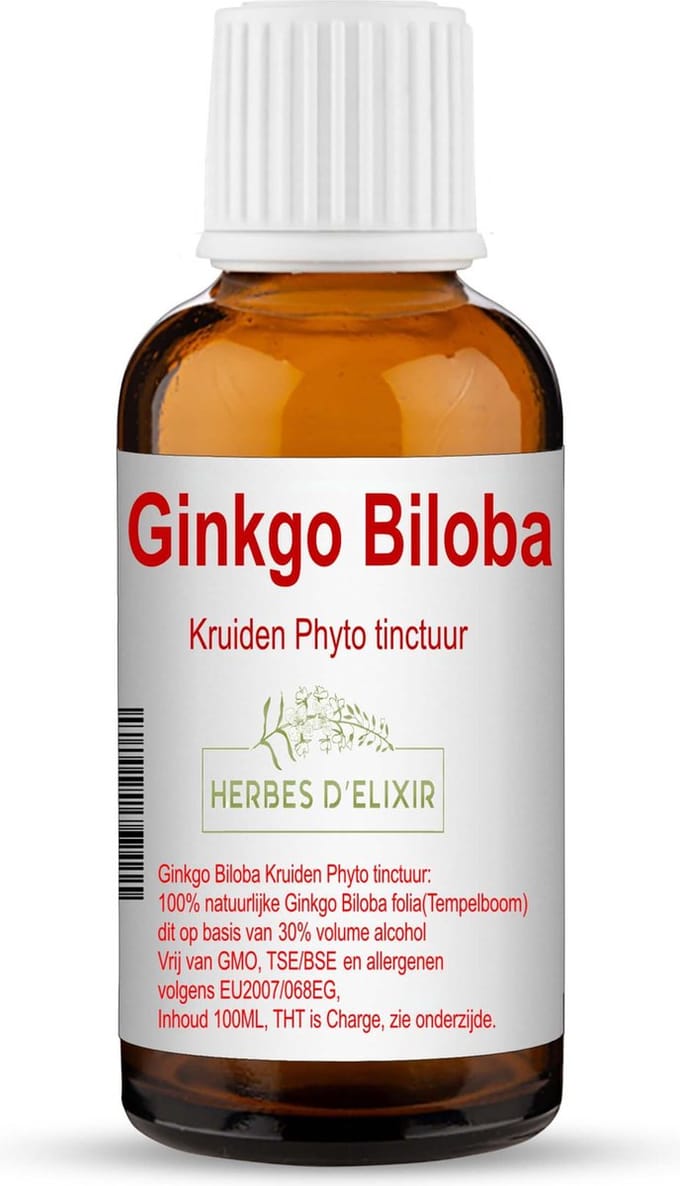Herbes D'elixir Ginkgo Biloba Tinctuur - 100 ml - 1 stuk - Natuurlijke ingrediënten