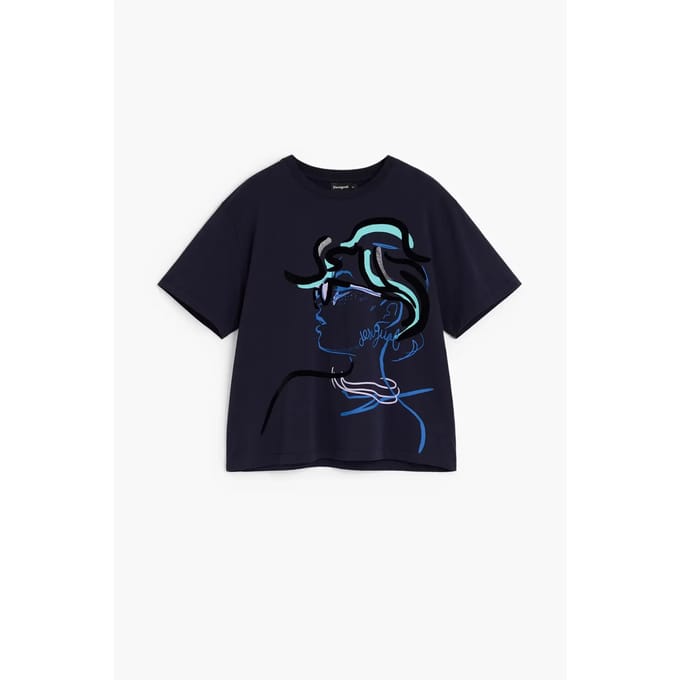 Dames-T-shirt Desigual Face
