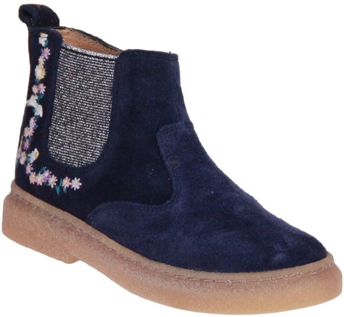 Pom d'Api Trix Jod Zip Brod Enkellaars Blauw