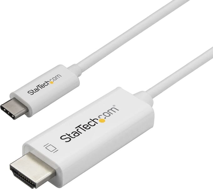 USB C to HDMI Adapter Startech CDP2HD1MWNL White 1 m