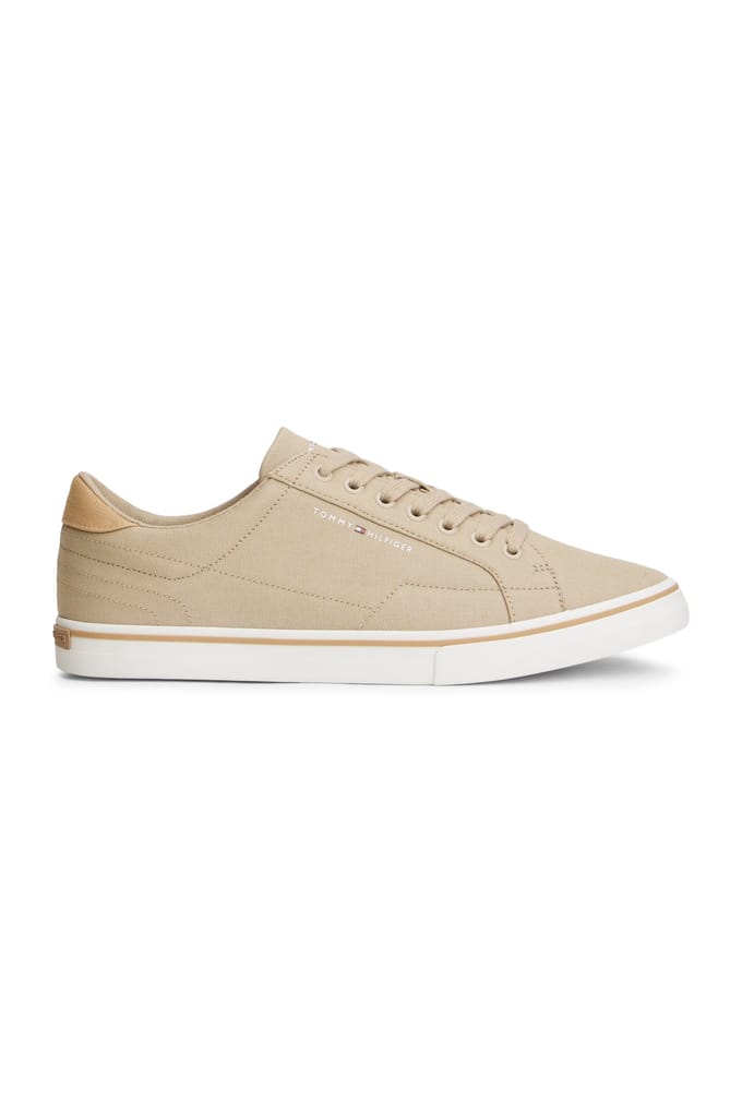 Tommy Hilfiger Canvas Embossed Trainers Sandalwood Größe: 42 | Trainers Outlet | Herren | Braun