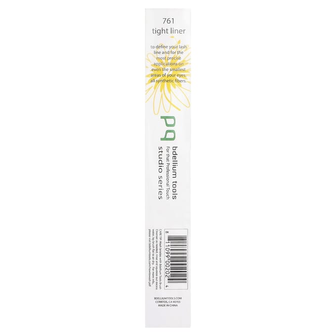 Bdellium Tools, Standaard Serie, Strakke Liner Kwast, Ogen 761, 1 Kwast