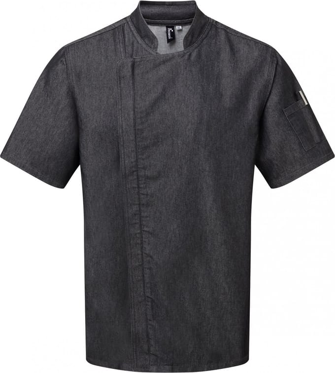 Schort/Tuniek/Werkblouse Unisex M Premier Black Denim 60% Katoen, 40% Polyester