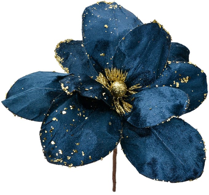 Clayre & Eef Kunstbloem Ø 25x25 cm Blauw Kunststof
