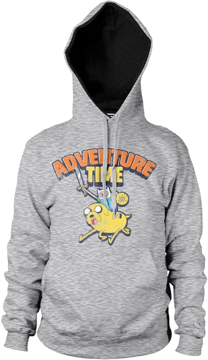 Adventure Time Gewassen hoodie, heathergrijs