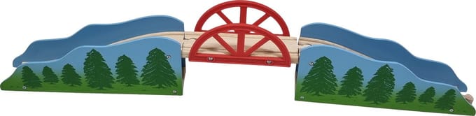 Mentari, Houten Brug met Landschap