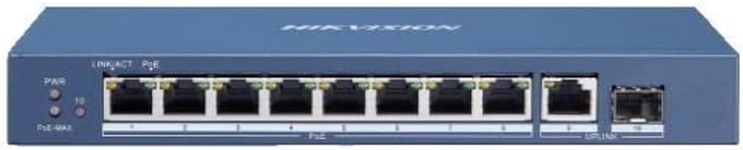 Switch 10 Poorten met 8 PoE en 1 SFP - Gigabit Hub