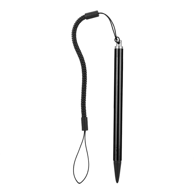 Schermaanraakschilderpen Resistieve stylus met veertouw voor POS PDA Navigator (Zwart)