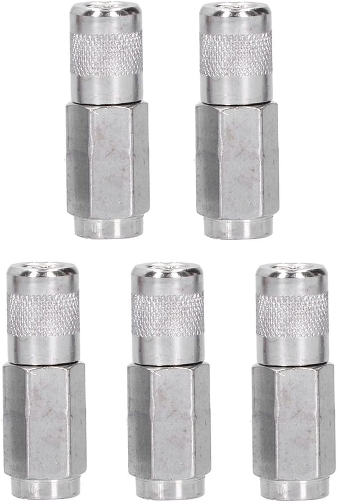 Dailygoods- Vetspuit Koppeling - 1/8" NPT - Quick Lock - Standaard Vetspuit - Platte Nozzle - Fitting Tip