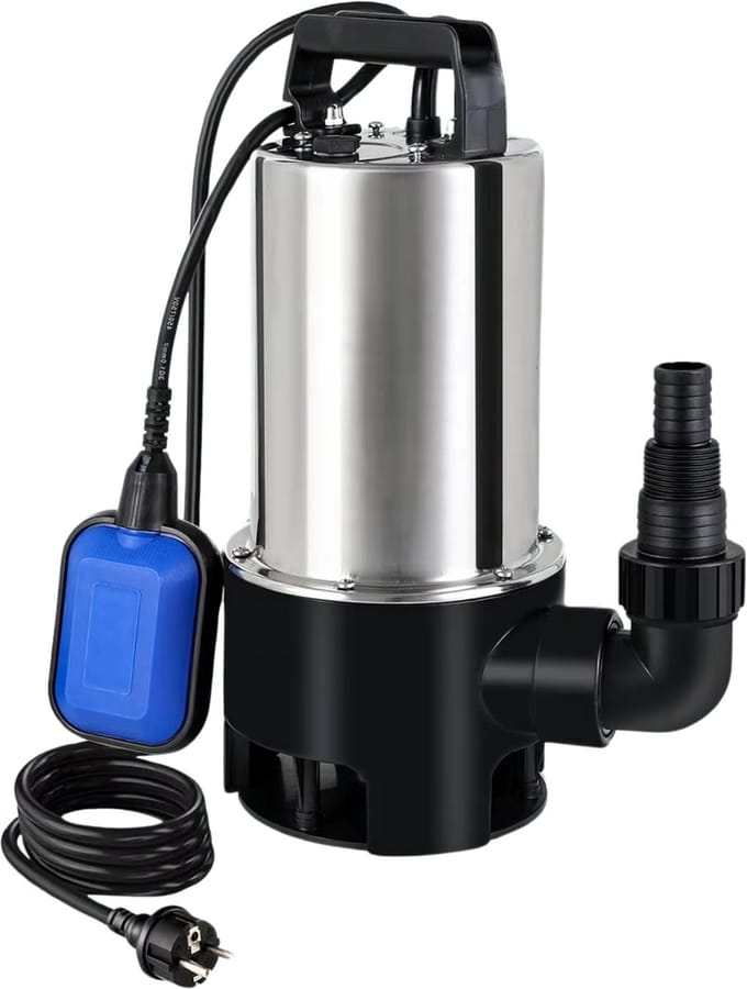 Dompelpomp - Waterpomp Vuil water - Elektrisch Tuinpomp met 16.500 L/u 1100 W vermogen