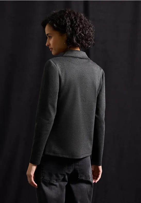 Basic piqué blazer