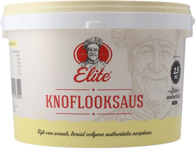 Elite Knoflooksaus Emmer 2,5 kilo