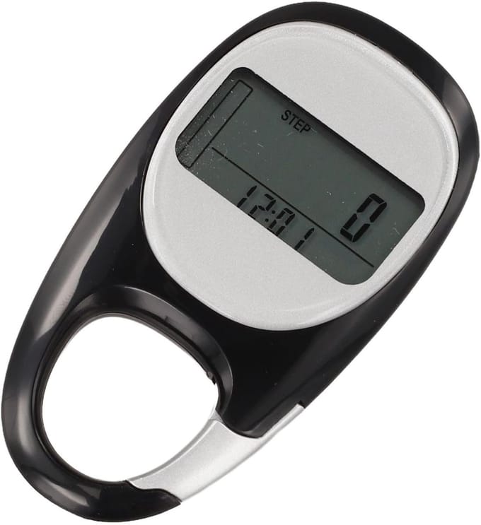 Digitale Stappenteller - Loopmeter Fitness - Actief Blijven - Groot LCD Display - Lichtgewicht - Zwart
