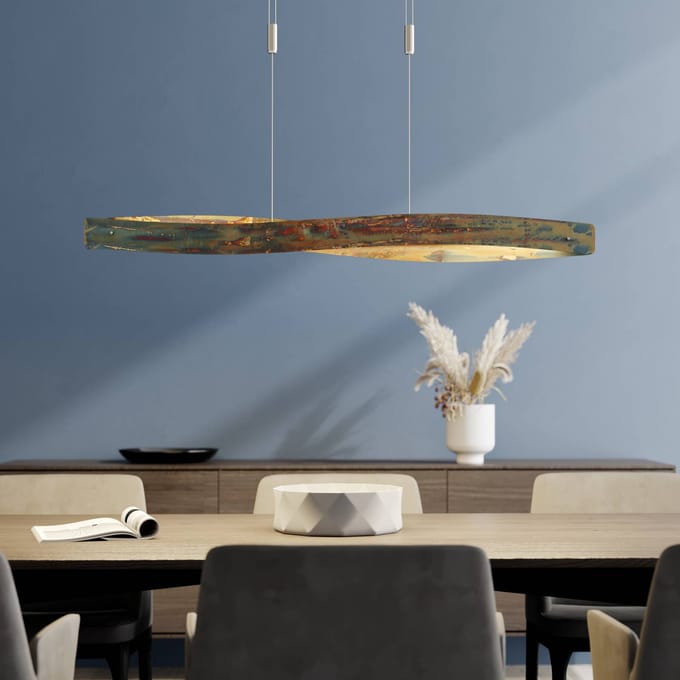 Quitani Lian LED hanglamp met geoxideerd oppervlak