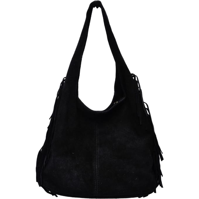 Isabella Rhea Zwart Rundleer Tas