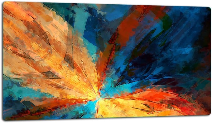 TMK ArtDeko - Snijplank - Glasplaat - Abstractie - 52x30