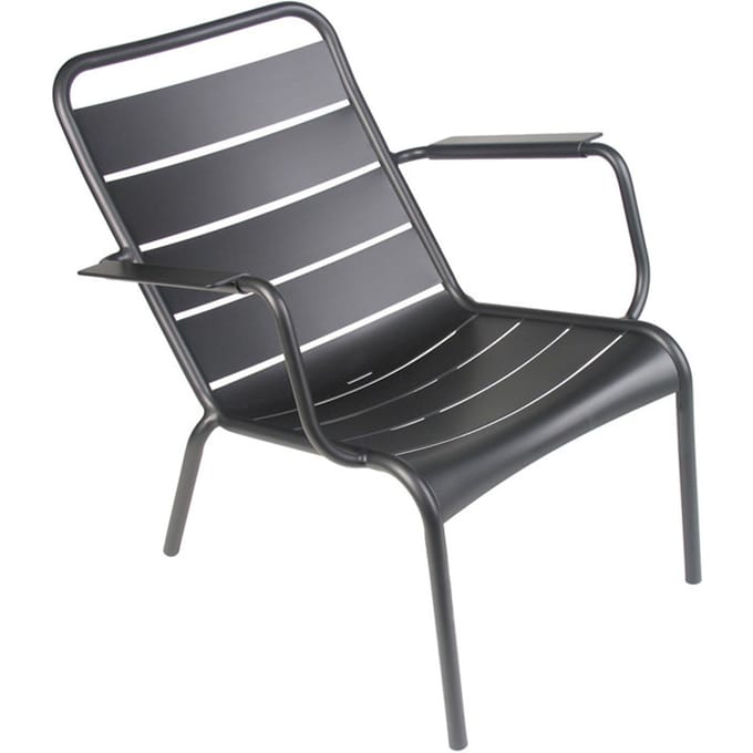 Fermob - LUXEMBOURG lage fauteuil - 42 drop mat - zwart