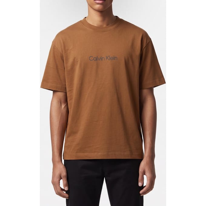 Calvin Klein Ss Relaxed Standard Tee Bronze Gold Taglia: M | Magliette basic Outlet | Uomo | Marrone
