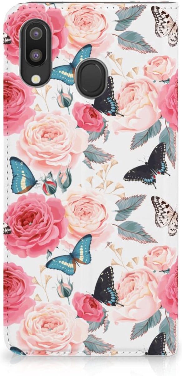 Samsung Galaxy M20 Smart Cover Butterfly Roses