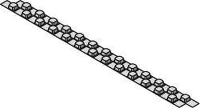 Uponor Tecto koppelstrook 1350x100mm lengte=1400mm, prijs=per lengte zwart