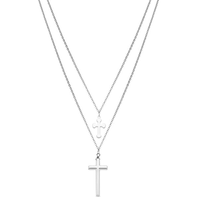 Luxenter ketting afgewerkt met rhodium - Frikca