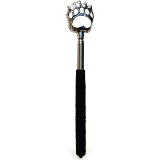1 pièce de gratte-dos télescopique, kit de massage extensible pour soulager les démangeaisons et la relaxation black