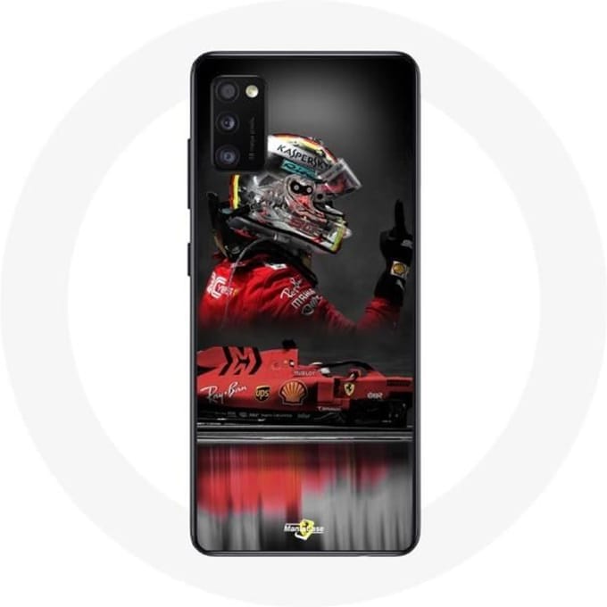 Coque - Formule 1 - Galaxy A41 - Rouge - Sebastian Vettel - Souple rouge