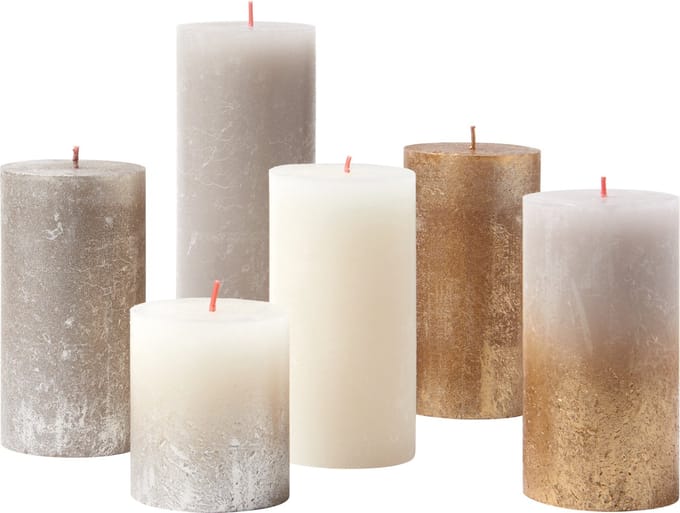 Bolsius - Rustieke Kaarsen Set - New Sparkle