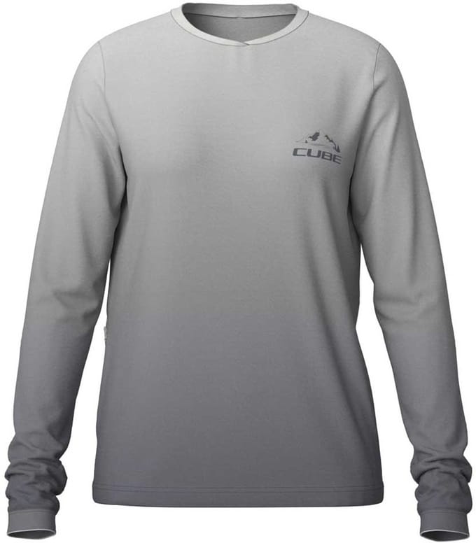 Cube Soft Langarm Enduro Trui Grijs S Vrouw