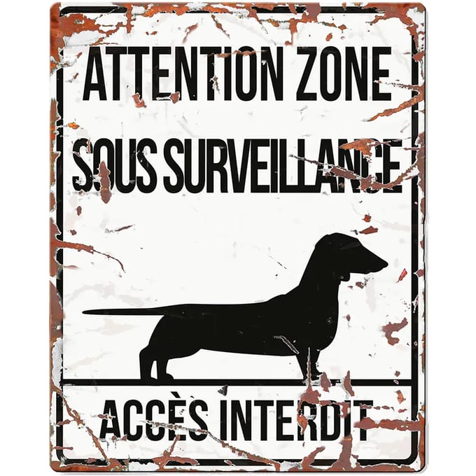 Waarschuwingsdisplay D&D Home Dachshund F