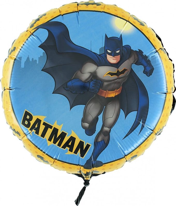 Folieballon 45 cm (flat & leeg) Batman / bulk = zonder plastic verpakking