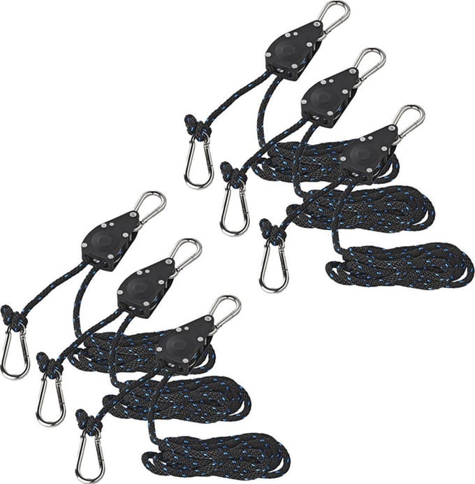 Pro Plus Takel met ratel en touw - set van 6x stuks - 136kg