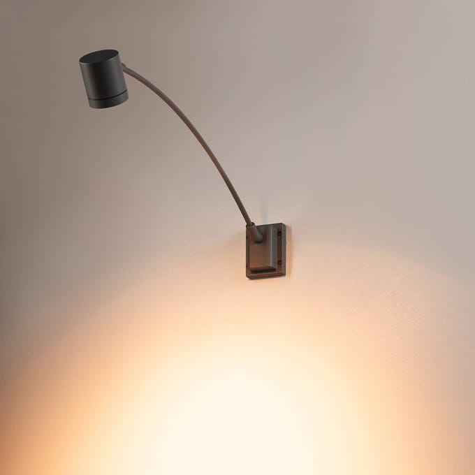 SLV wandlamp Myra Display, antraciet, aluminium, projectie 78 cm