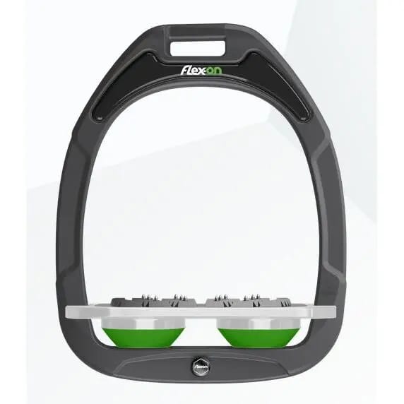 Platte Ultra Grip Beugels Antraciet/Grijs/Groen Flex-On Green Composite