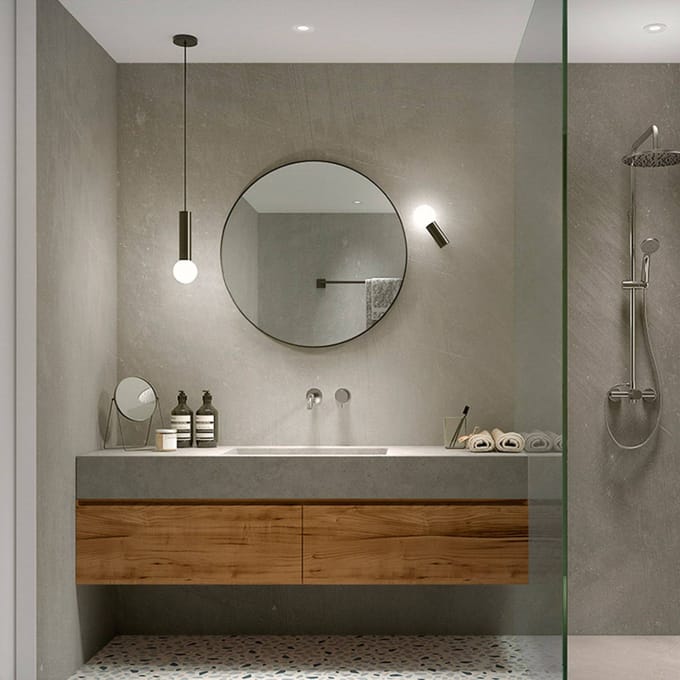 LEDS-C4 Mist badkamer-wandlamp 2-lamps zwart