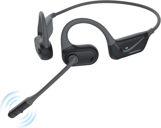 Draadloze Bluetooth headset met microfoon en ruisonderdrukking voor kantoor en autorijden