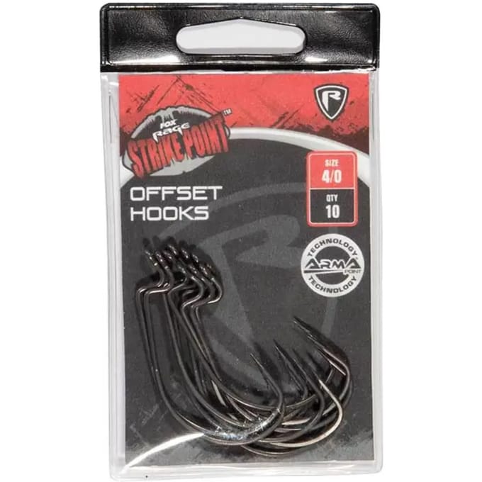 Fox Rage Strike Point Offset Hooks (10 pcs) - Maat : 6/0