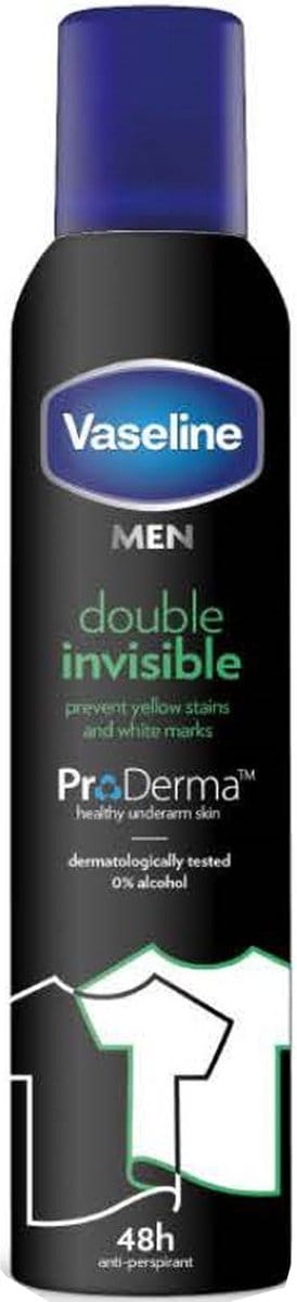 Vaseline 250ml deo spray men double invisible