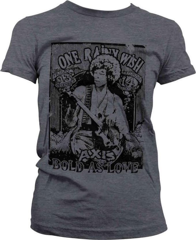 Jimi Hendrix Dames Tshirt -M- Bold As Love Grijs