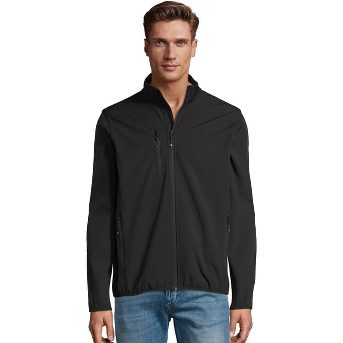 SOLS Heren Radian Soft Shell Jacket (Zwart)